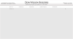 Desktop Screenshot of donwilsonbuilders.com