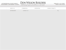 Tablet Screenshot of donwilsonbuilders.com